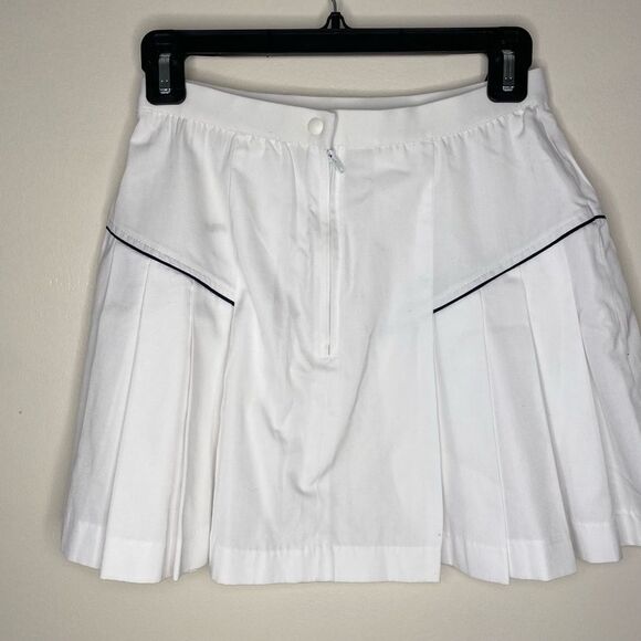 Fila Skirt Vintage Made in Italy Tennis Pickleball Pleated Mini White Size 8 - Picture 2 of 9